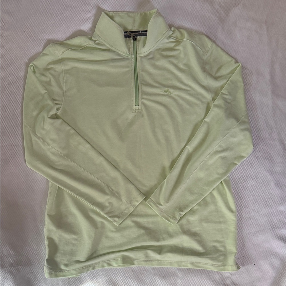Tommy Bahama - Light Green Quarter-Zip Pullover - XL